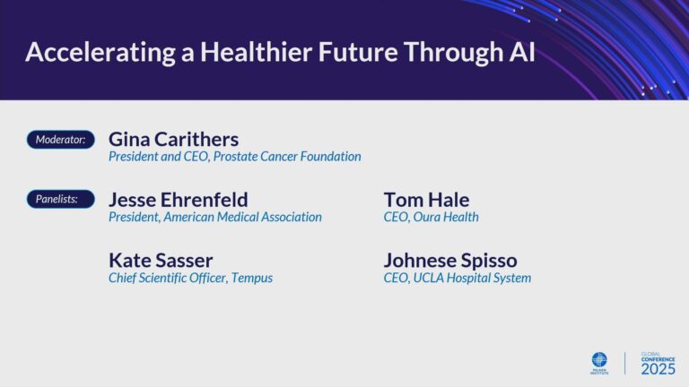 Accelerating a Healthier Future Through AI - Global Conference 2025