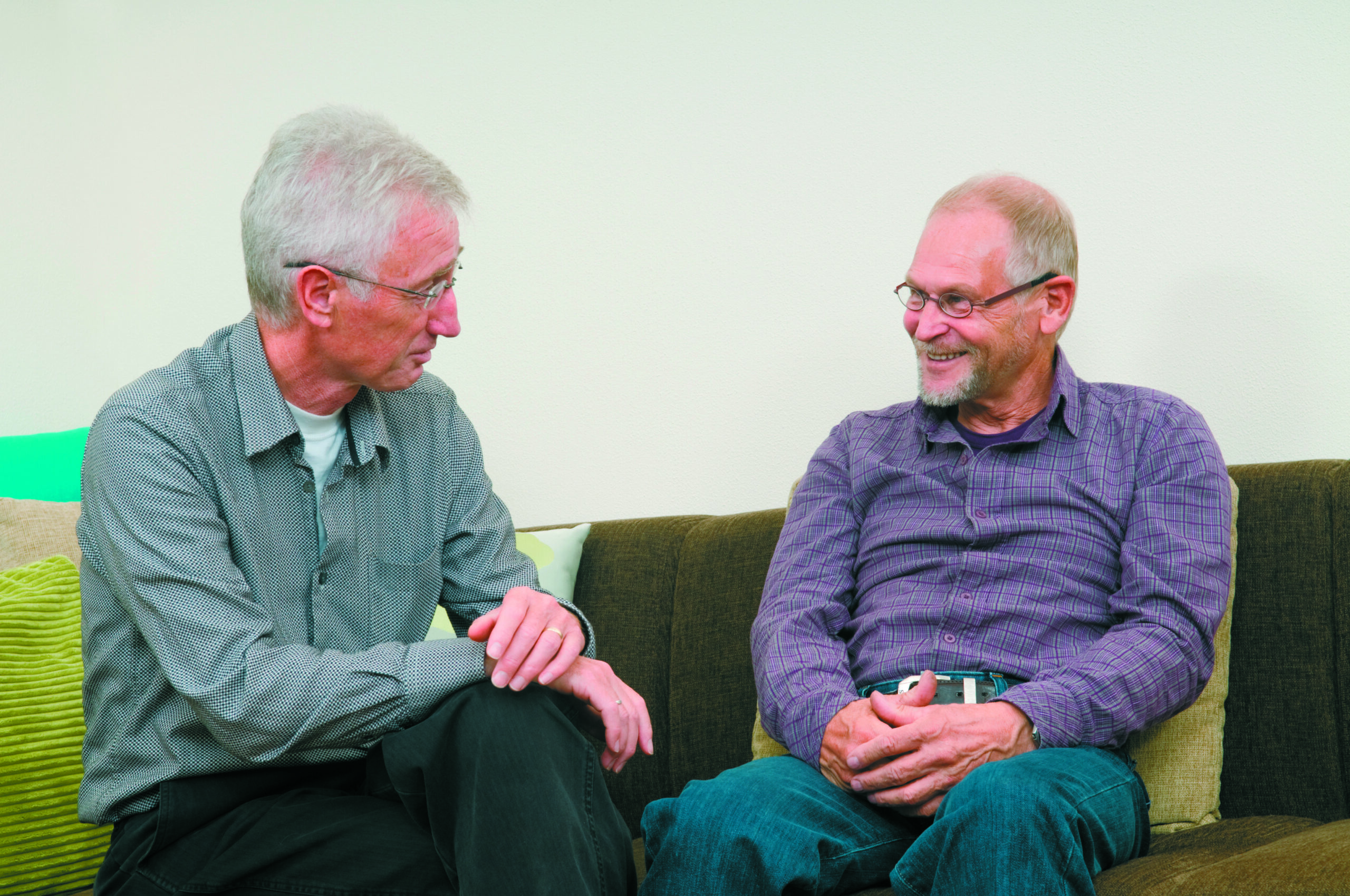 Two gentlemen talking