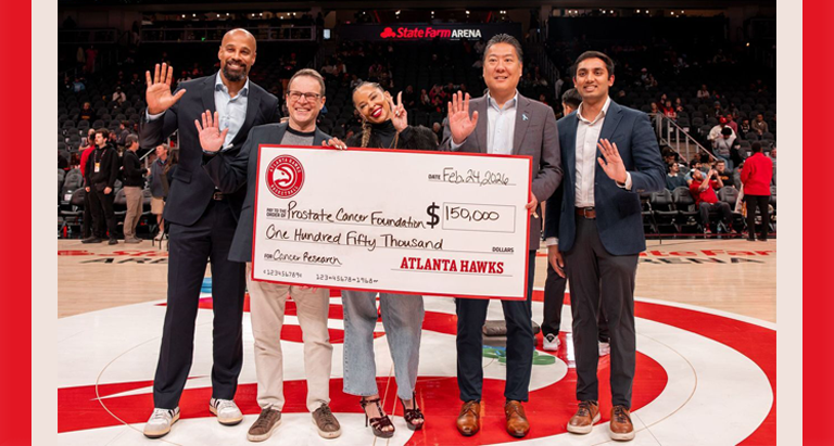 Atlanta Hawks Check presentation to PCF- $!50,000