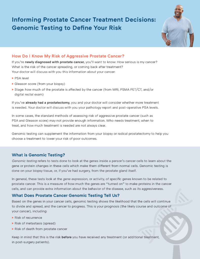 Genomic Testing in Prostate Cancer Guide