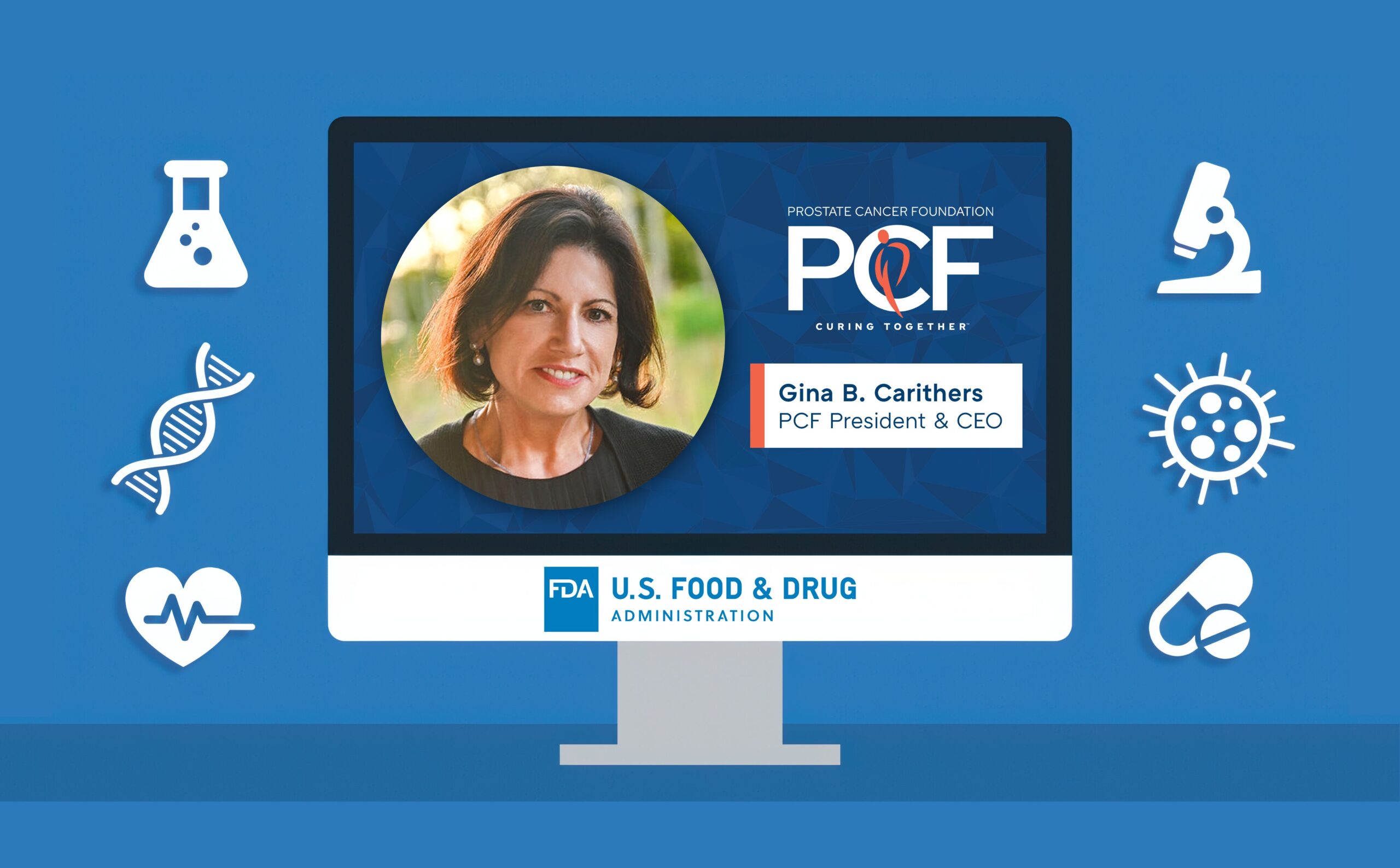 Gina Carithers headshot with FDA logo- testimony