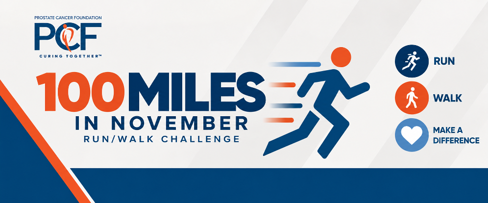 Join the 100 Miles in November Challenge for Prostate Cancer Research